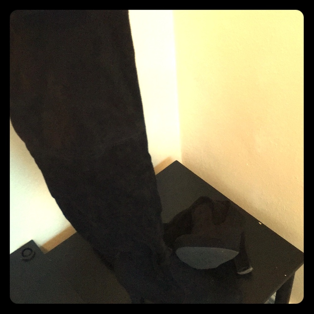 Black thigh highs
